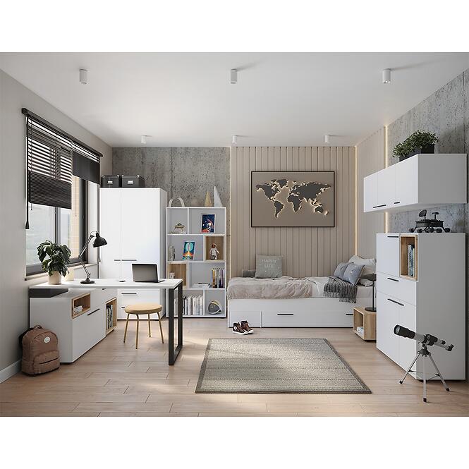 Závesná skrinka Marlowe MRLS01 3D biela alpská,5