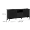 TV stolík Lusaka LUSF01 U201/U201 2D2S grafit,2