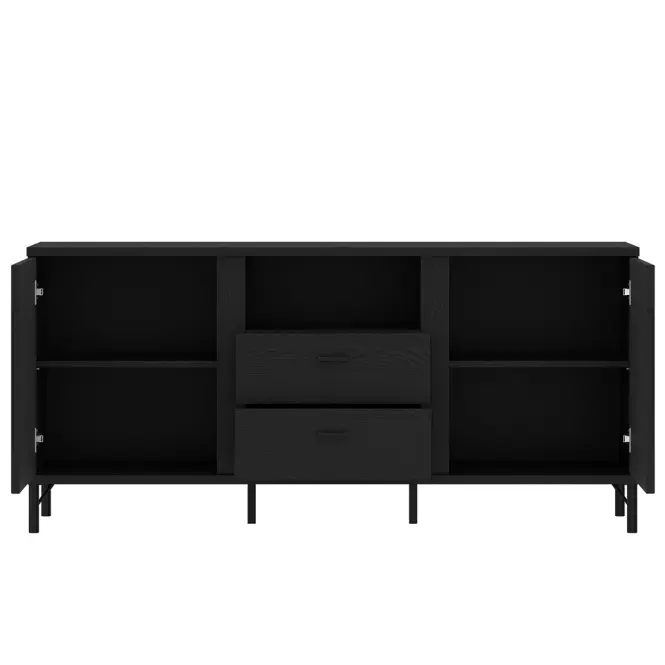 TV stolík Lusaka LUSF01 U201/U201 2D2S grafit,3