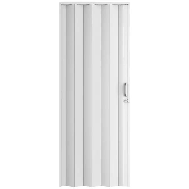 Zhrňovacie dvere PVC Milano Off-White