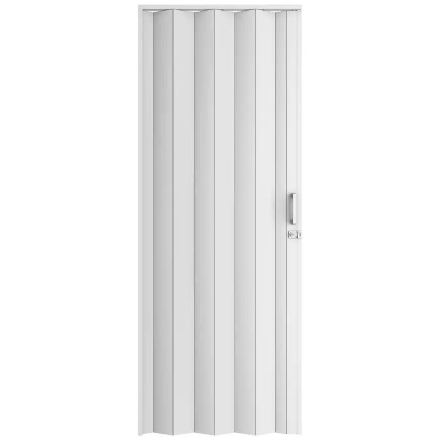 Zhrňovacie dvere PVC Milano Off-White