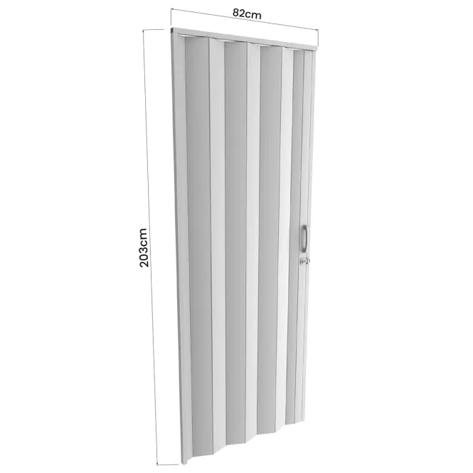 Zhrňovacie dvere PVC Milano Off-White,3
