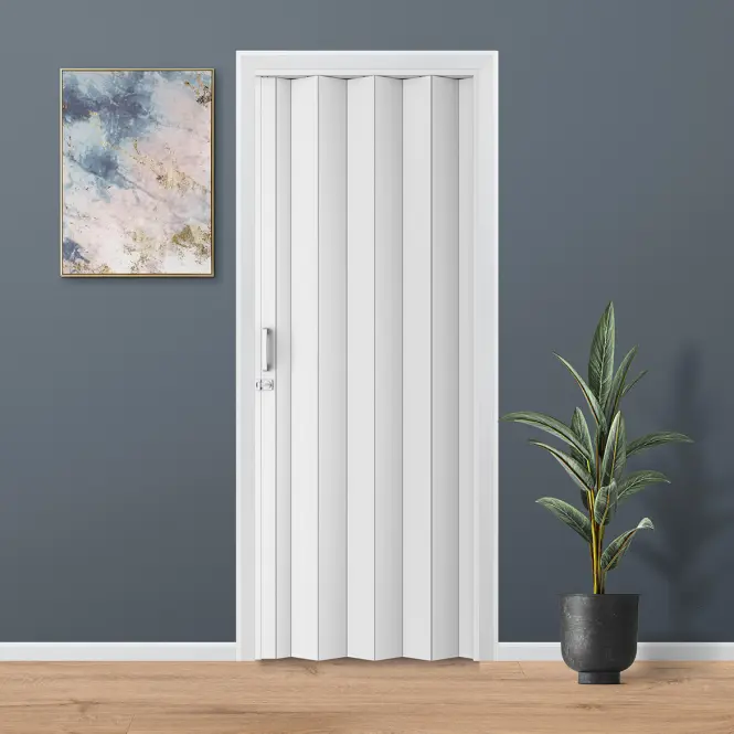 Zhrňovacie dvere PVC Milano Off-White,4