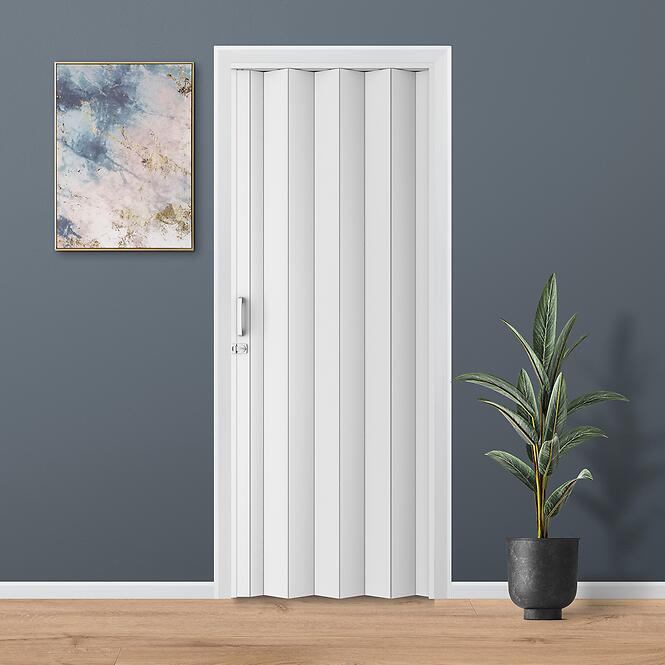 Zhrňovacie dvere PVC Milano Off-White,4