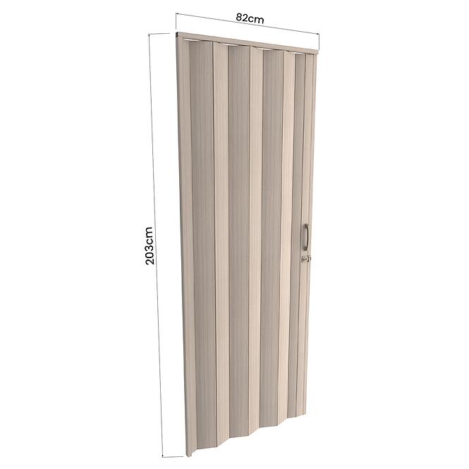 Zhrňovacie dvere PVC Milano Roble Glacial,3