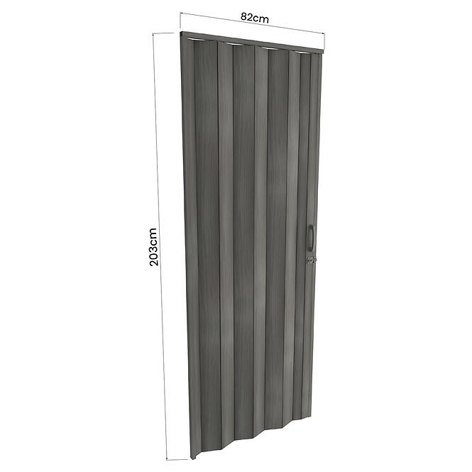 Zhrňovacie dvere PVC Milano Roble Carbonio,3