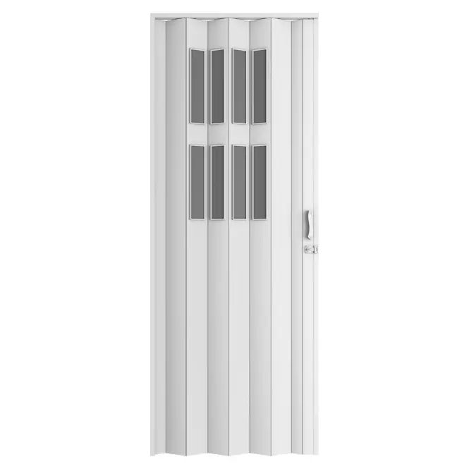Zhrňovacie dvere PVC Modena Off-White