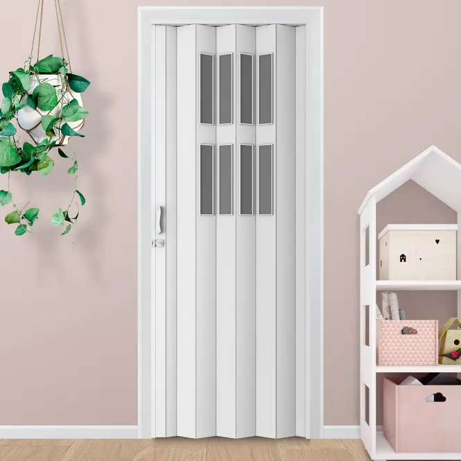 Zhrňovacie dvere PVC Modena Off-White,5