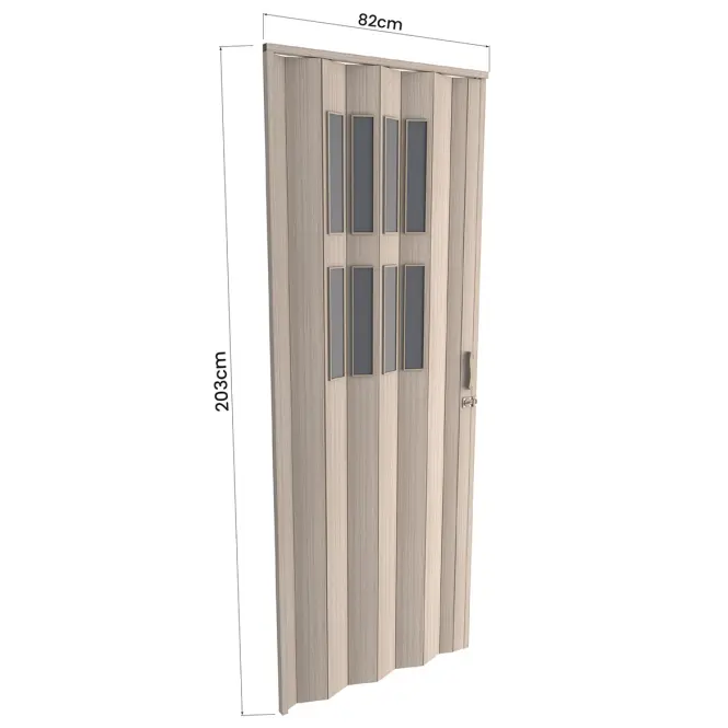 Zhrňovacie dvere PVC Modena Roble Glacial,3