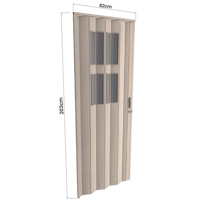 Zhrňovacie dvere PVC Modena Roble Glacial,3