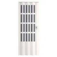 Zhrňovacie dvere PVC Lugano Off-White