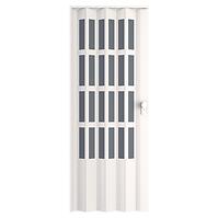 Zhrňovacie dvere PVC Lugano Off-White