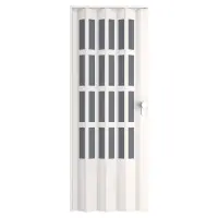 Zhrňovacie dvere PVC Lugano Off-White