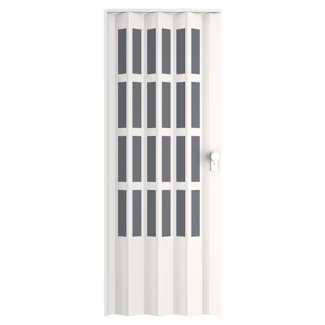Zhrňovacie dvere PVC Lugano Off-White