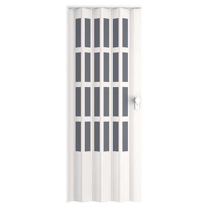 Zhrňovacie dvere PVC Lugano Off-White