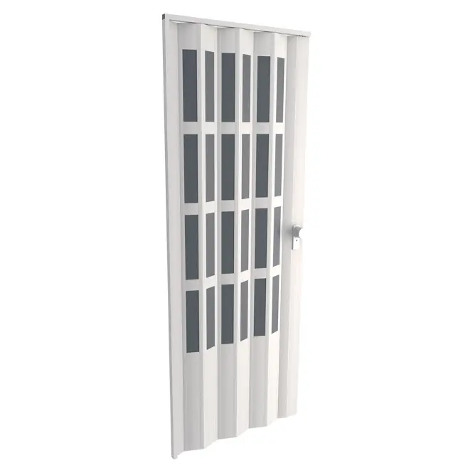 Zhrňovacie dvere PVC Lugano Off-White,2