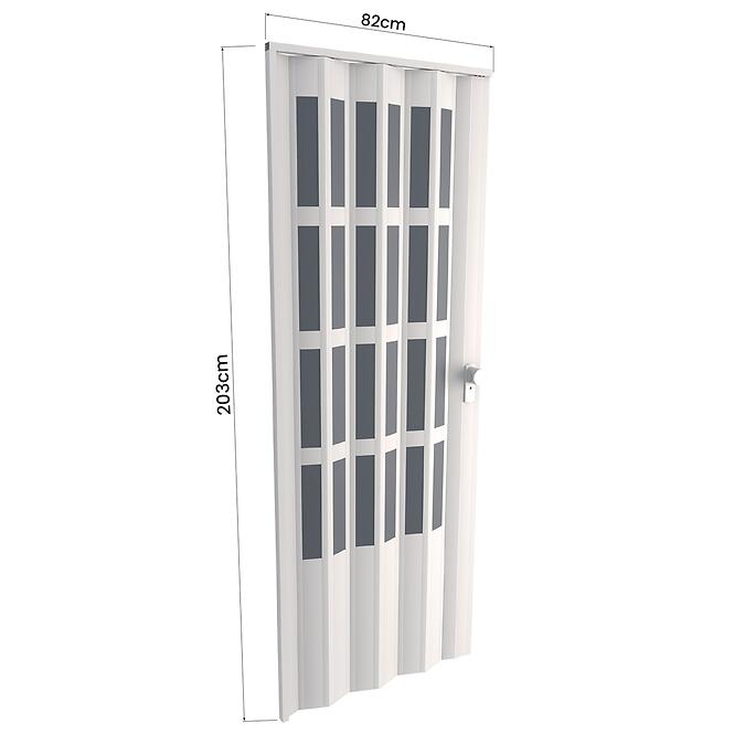 Zhrňovacie dvere PVC Lugano Off-White,3
