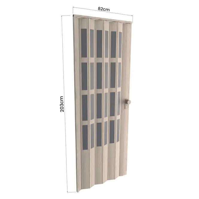 Zhrňovacie dvere PVC Lugano Roble Glacial,3