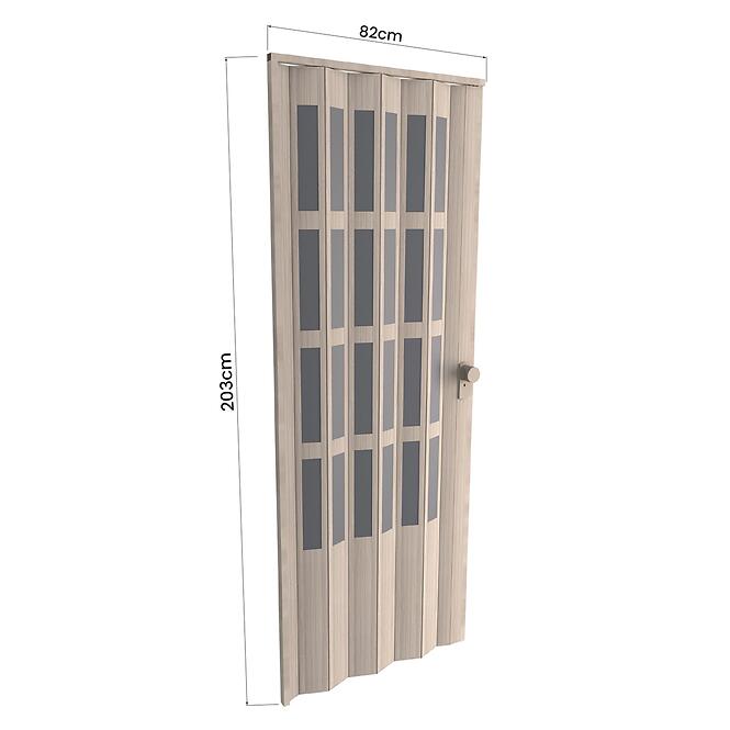 Zhrňovacie dvere PVC Lugano Roble Glacial,3