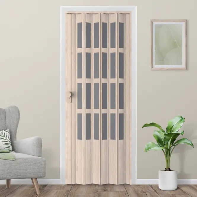 Zhrňovacie dvere PVC Lugano Roble Glacial,5