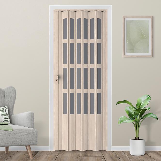 Zhrňovacie dvere PVC Lugano Roble Glacial,5