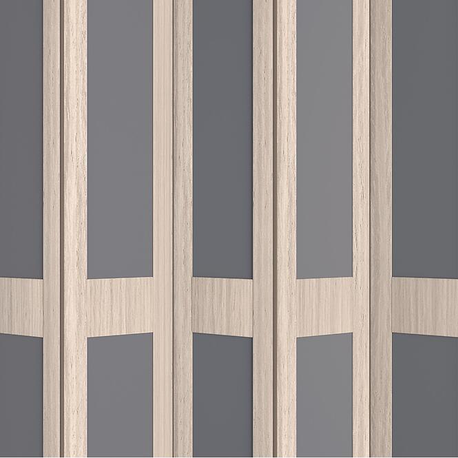 Zhrňovacie dvere PVC Lugano Roble Glacial,6