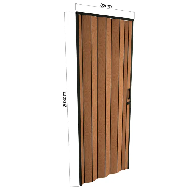 Zhrňovacie dvere PVC Blacktie Roble Dorado,3