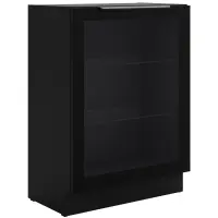 Vitrína Čierna/Čierna 60dw 1f Bb