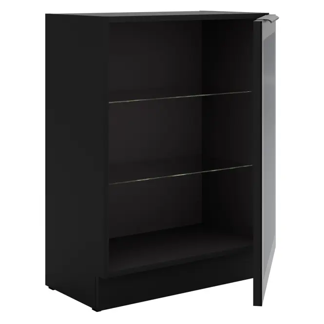 Vitrína Čierna/Čierna 60dw 1f Bb,3