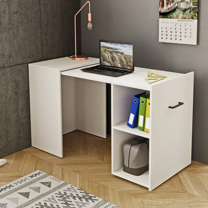Písací stôl Smart Biely