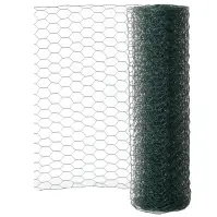 Šesťhranné pletivo drôt 0,8 mm 25x25 0,5x10 m Zn+RAL6005