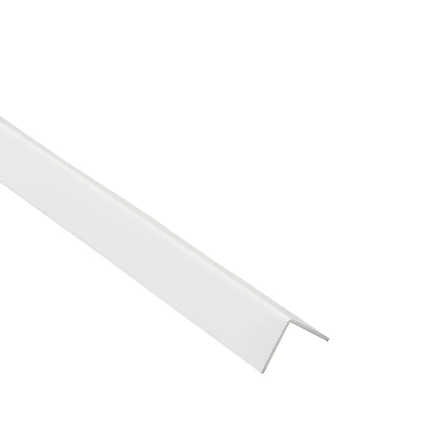 Profil uholníkový PCV biely 25x20x1.1mm 2.75m