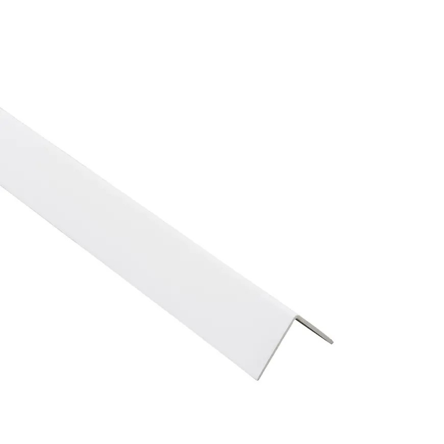 Profil uholníkový PCV biely 25x25x1.1mm 1m
