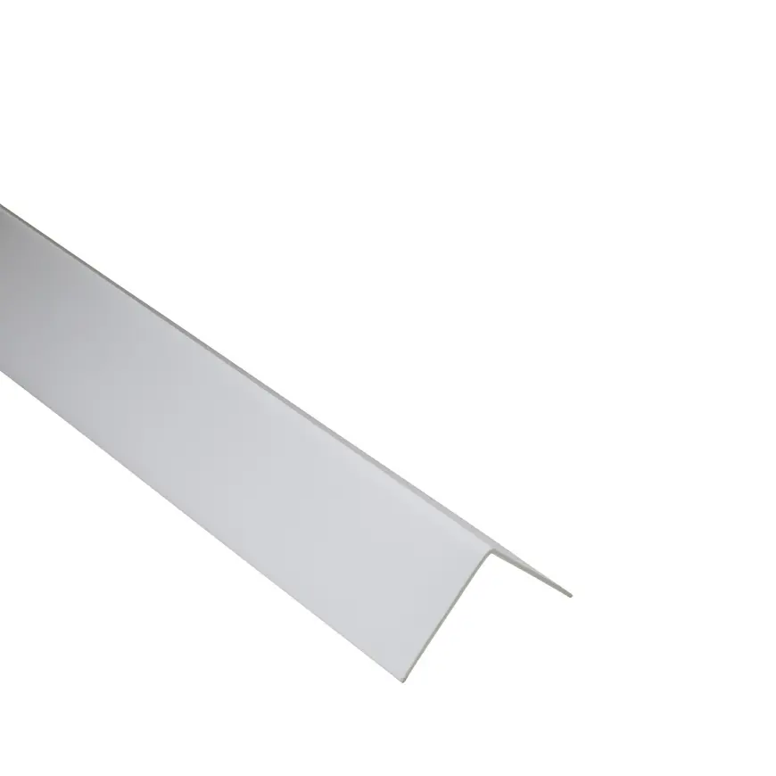 Profil uholníkový PCV biely 30x30x1.1mm 1m