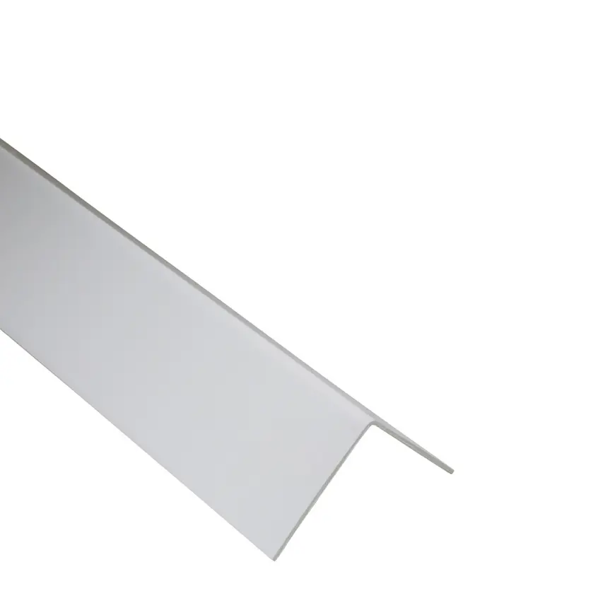 Profil uholníkový PCV biely 40x40x1.5mm 1m