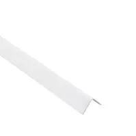 Profil uholníkový PCV biely 20x20x1.1mm 1m