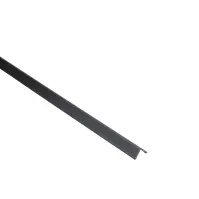 Profil uholníkový PCV čierny 10x10x1.1mm 1m