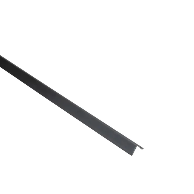 Profil uholníkový PCV čierny 10x10x1.1mm 1m