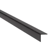 Profil uholníkový PCV čierny 10x10x1.1mm 2.75m