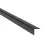 Profil uholníkový PCV čierny 10x10x1.1mm 2.75m