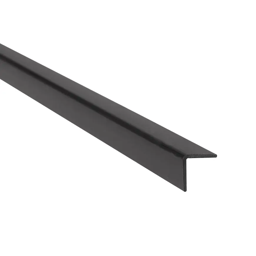Profil uholníkový PCV čierny 10x10x1.1mm 2.75m