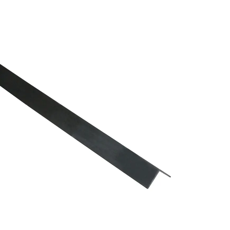 Profil uholníkový PCV čierny 15x15x1.1mm 1m