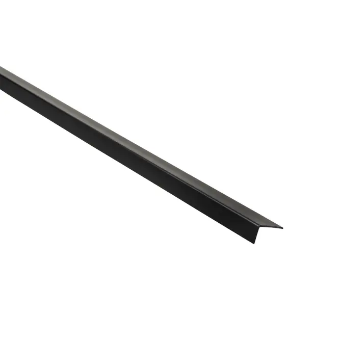 Profil uholníkový PCV čierny 20x10x1.1mm 1m