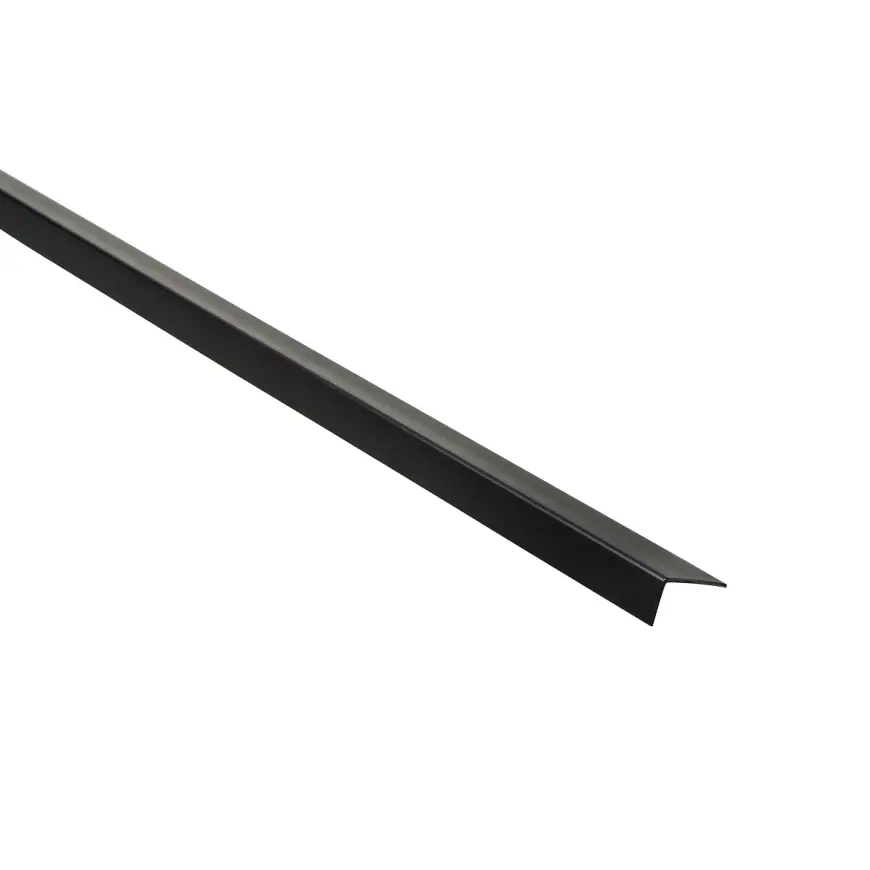 Profil uholníkový PCV čierny 20x10x1.1mm 1m
