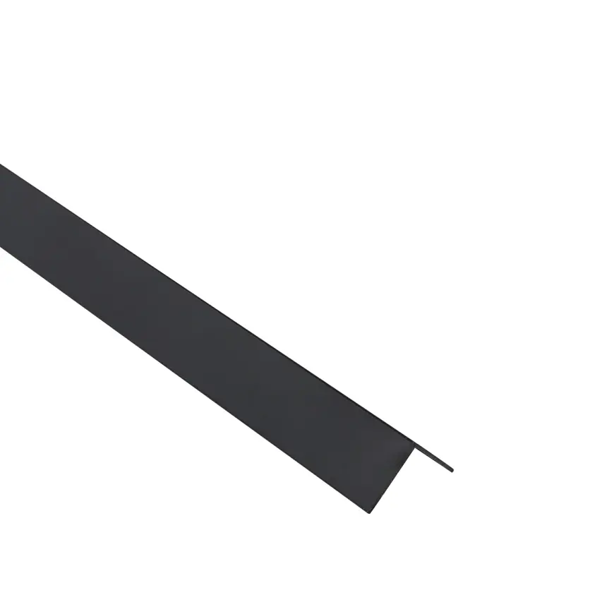 Profil uholníkový PCV čierny 20x20x1.1mm 1m