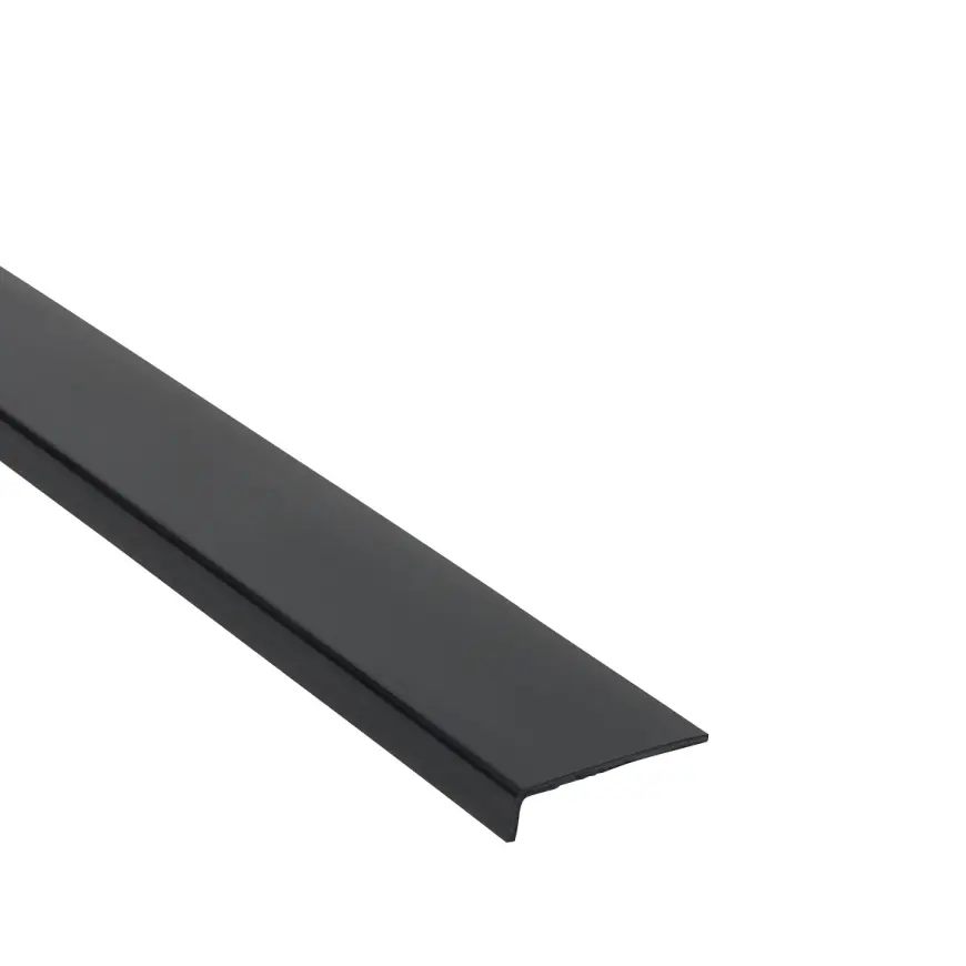 Profil uholníkový PCV čierny 40x10x1.5mm 1m