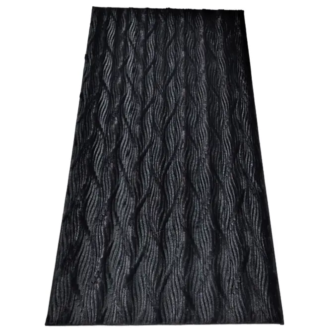 Koberec Lila Rabbit Fur 0,8/1,5 Sm688 čierny