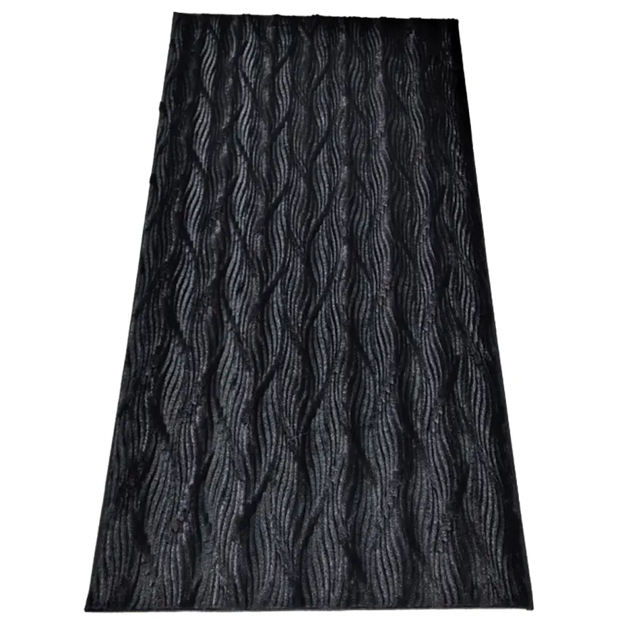 Koberec Lila Rabbit Fur 0,8/1,5 Sm688 čierny