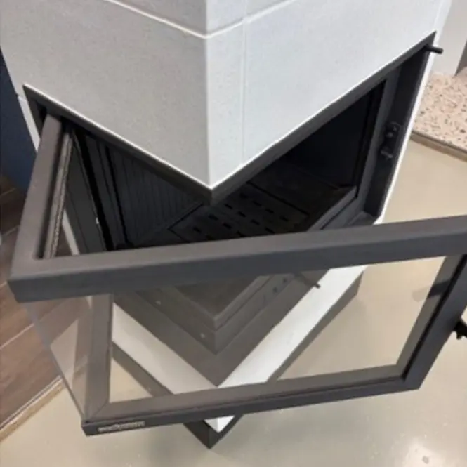 Pec oceľovo-kachľová Erfurt ľavý perlwhite 10 kW