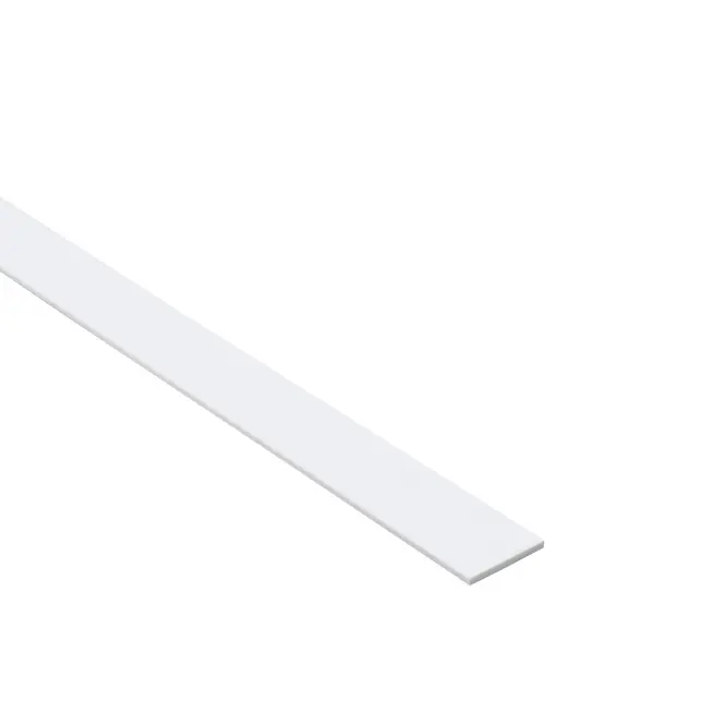 Profil plochý PCV biely 20x2mm 1m